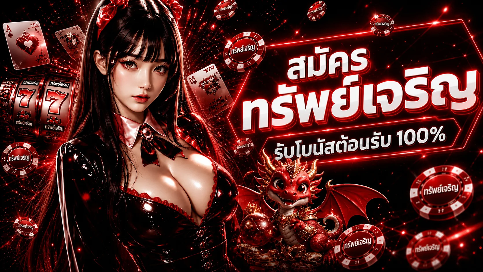 ทรัพย์เจริญ สมัครสมาชิกใหม่ รับโบนัสต้อนรับ 100%